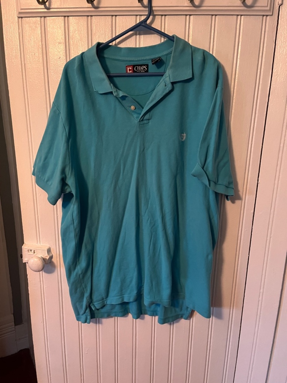 Chaps Men’s Teal Green Polo Shirt